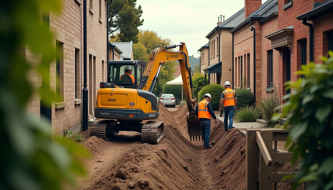 Excavation in New Town Tasmania – Heritage Property Specialists at Work Excavation in New Town Tasmania – Heritage Property Specialists at Work